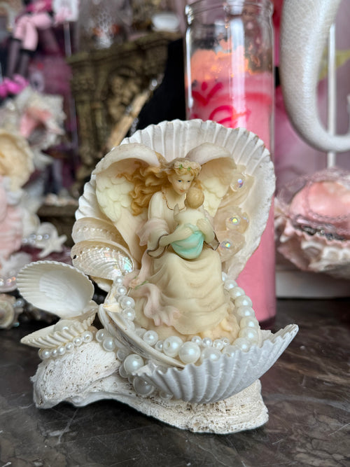Pearl Tide Guardian Angel Statue