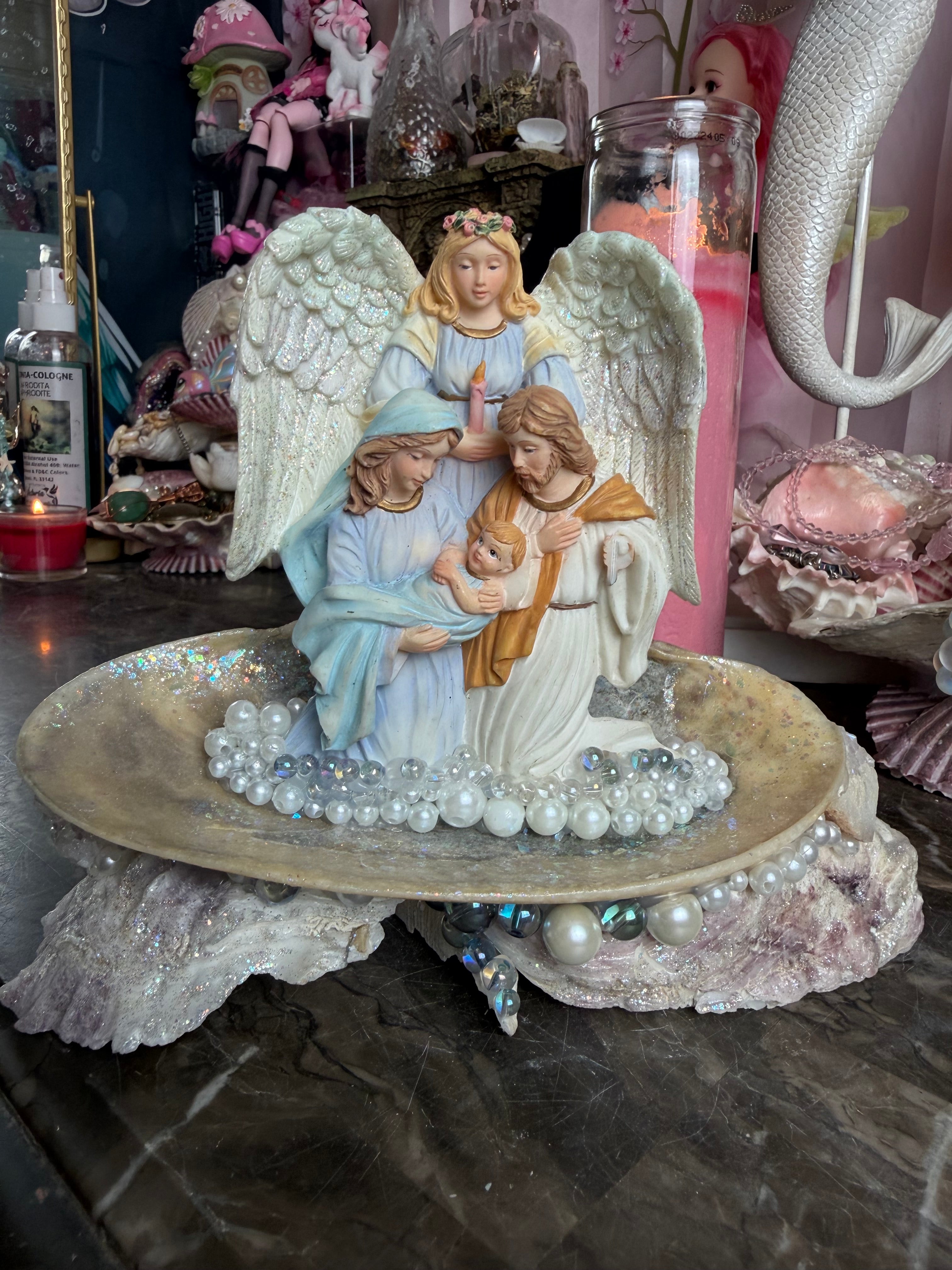 Held in Divine Love Handmade Angel Statue